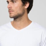 Camiseta Antisudor Cuello V Blanco Sutran